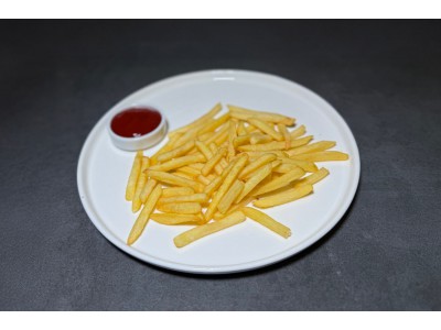 French fries with ketchup French fries with ketchup